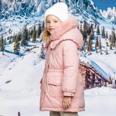 Boys & Girls Thick Down Parka – Waterproof Winter Coat
